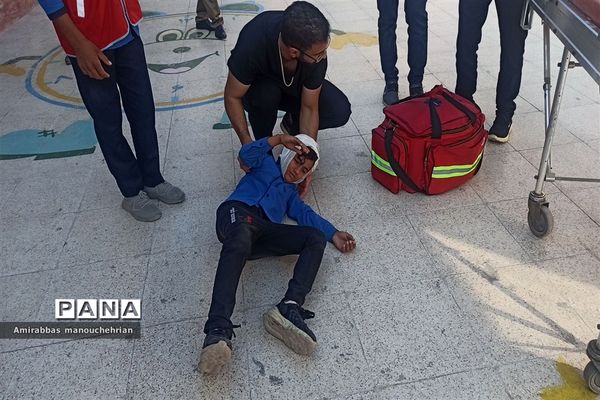 برگزاری مانور سراسری زلزله و ایمنی در بوموسی