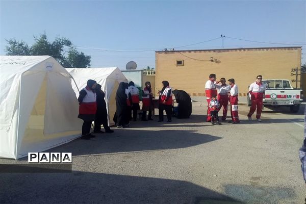 بیست و پنجمین مانور سراسری زلزله و ایمنی در امیدیه