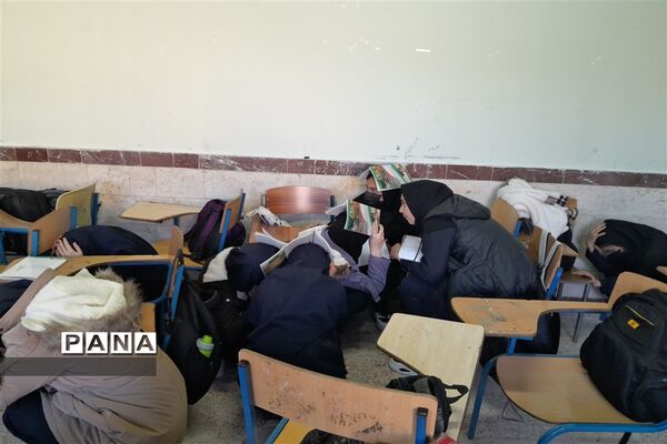 مانور زلزله در مدارس ایجرود