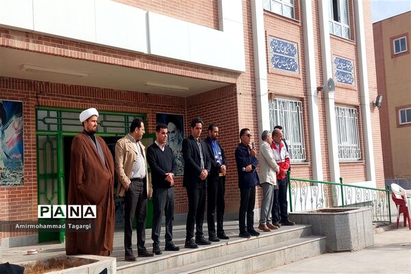 بیست و پنجمین دوره مانور زلزله با شعار مدرسه ایمن، جامعه تاب آور در دبیرستان نمونه امام علی(ع)
