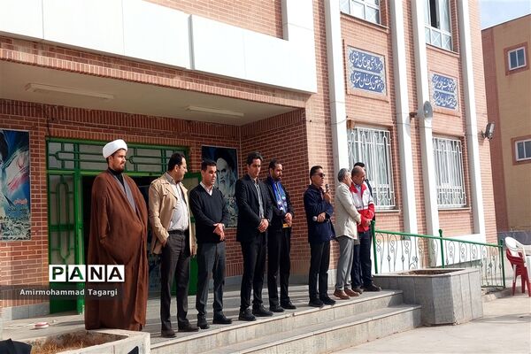 بیست و پنجمین دوره مانور زلزله با شعار مدرسه ایمن، جامعه تاب آور در دبیرستان نمونه امام علی(ع)
