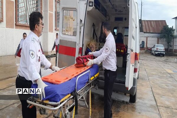 مانور سراسری زلزله و ایمنی در دبستان دخترانه حضرت رقیه آزادمون، محمودآباد