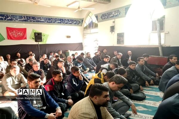 مراسم  زیارت عاشورا در نمازخانه ولایت اداره آموزش و پرورش اسلامشهر