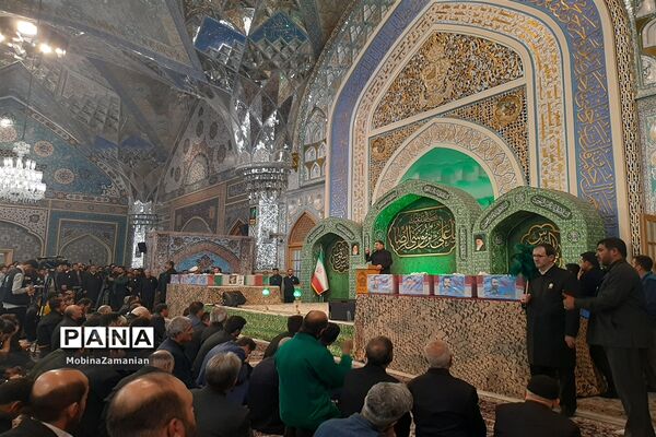 مراسم وداع با هشت شهید مدافع حرم