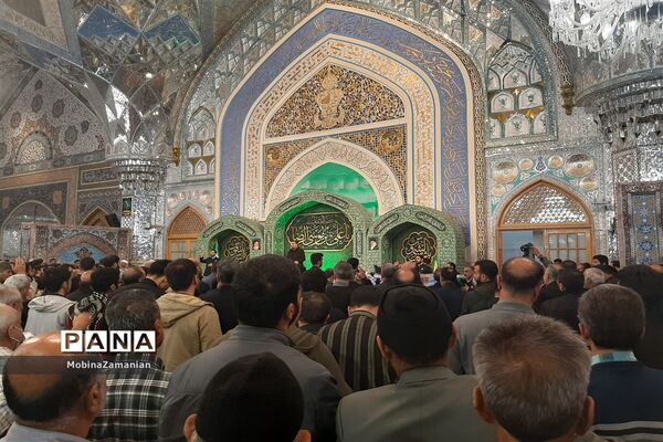 مراسم وداع با هشت شهید مدافع حرم