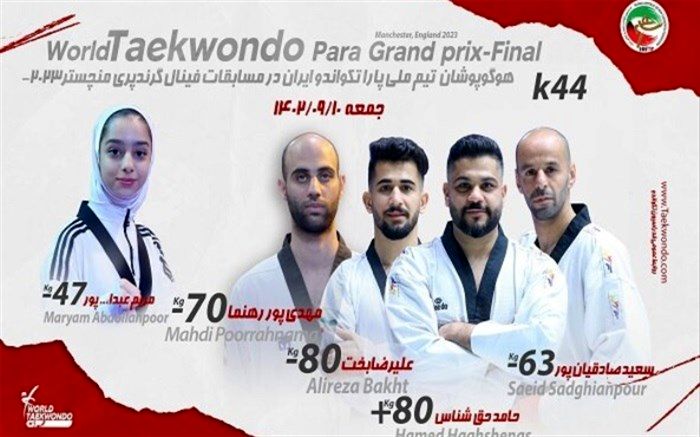 کسب چهار سهمیه پاراالمپیک‌ توسط پاراتکواندوکاران ایران‌