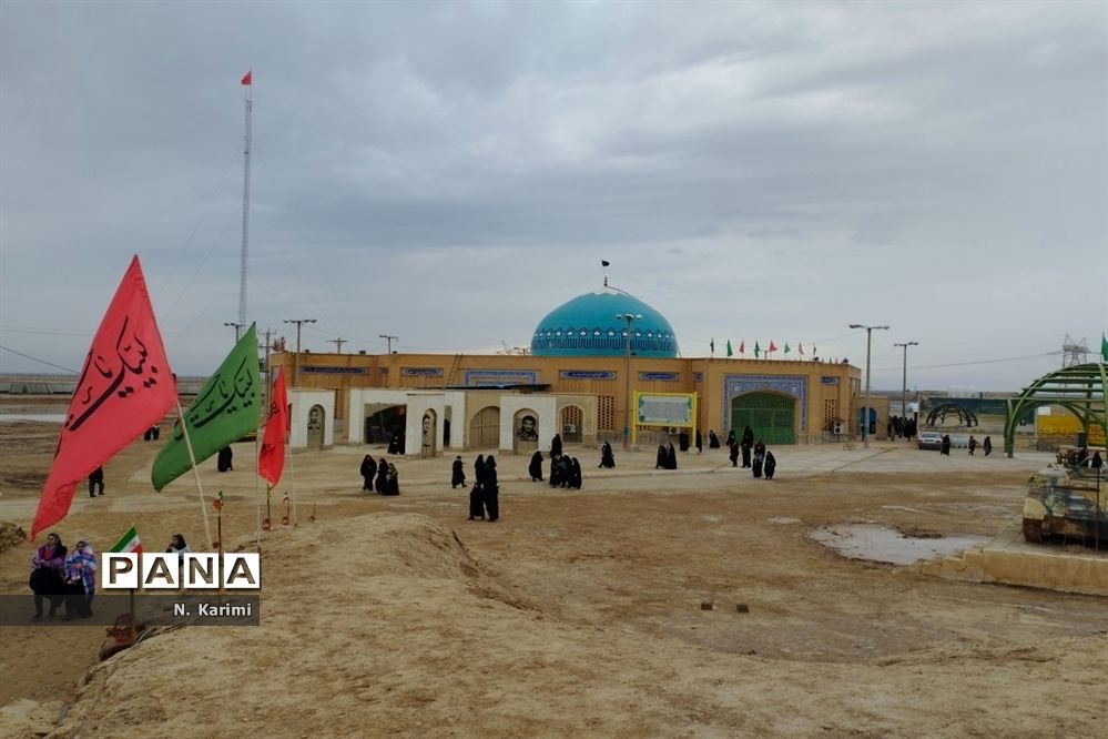 حضور دانش‌آموزان دبیرستان میعاد قم در اردوی راهیان‌نور