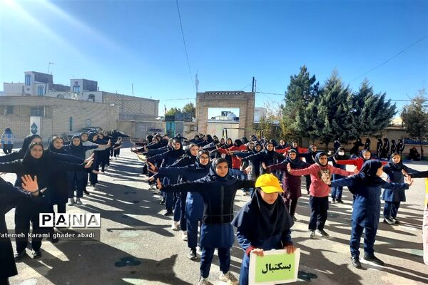 آیین افتتاحیه المپیاد ورزشی در مدارس قادرآباد