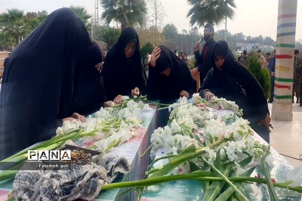 ورود دو شهید گمنام به محمود‌آباد