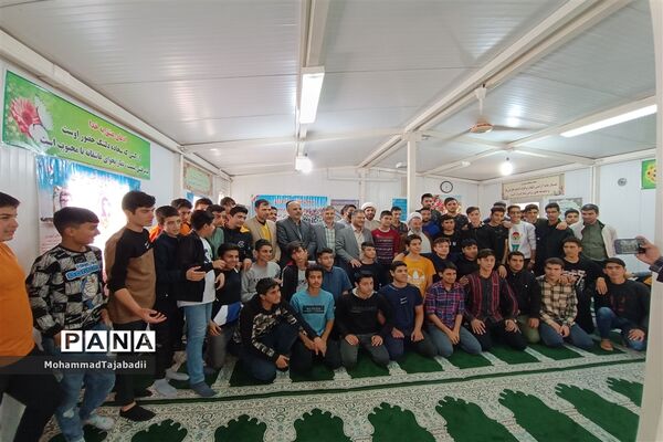 اجلاس نماز با حضور امام جمعه شهرستان سبزوار حضرت آیت الله مقیسه در هنرستان شهید دیواندری