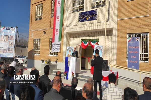 آیین افتتاحیه آموزشگاه ۹ کلاسه مهر عظام ۲ شهرستان شیروان