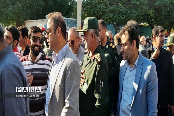 استقبال از پیکر شهدای گمنام در بوشهر