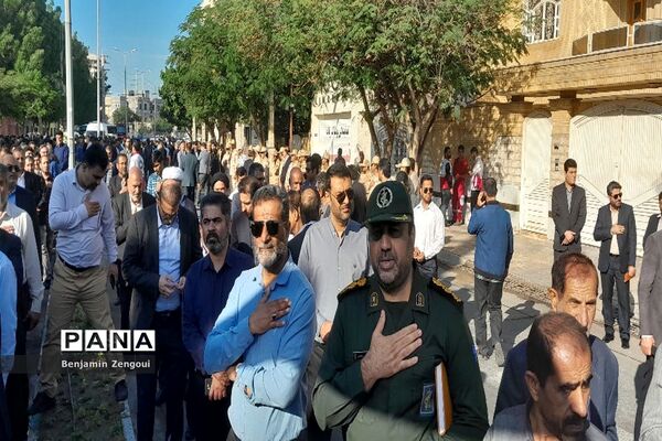 استقبال از پیکر شهدای گمنام در بوشهر