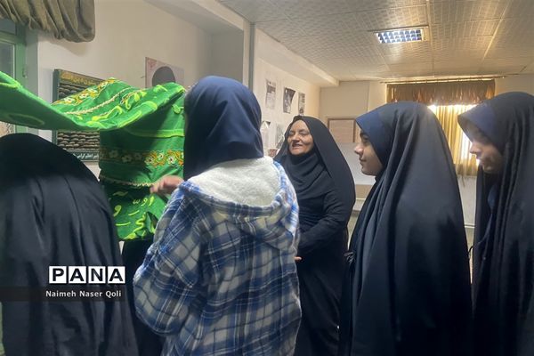 صبحگاه رضوی در آموزشگاه شاهد فردوس