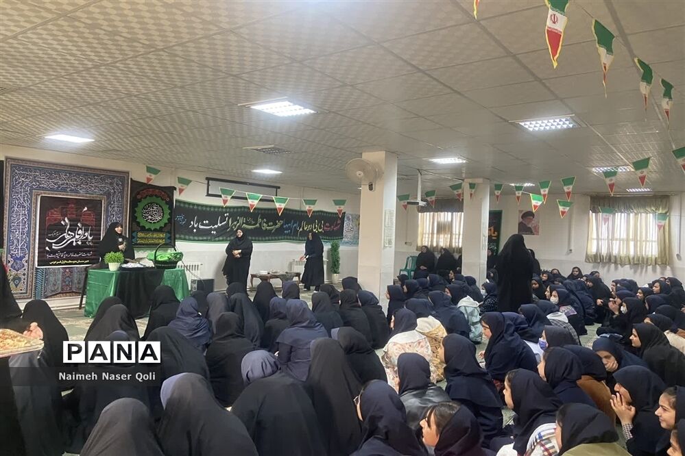 صبحگاه رضوی در آموزشگاه شاهد فردوس