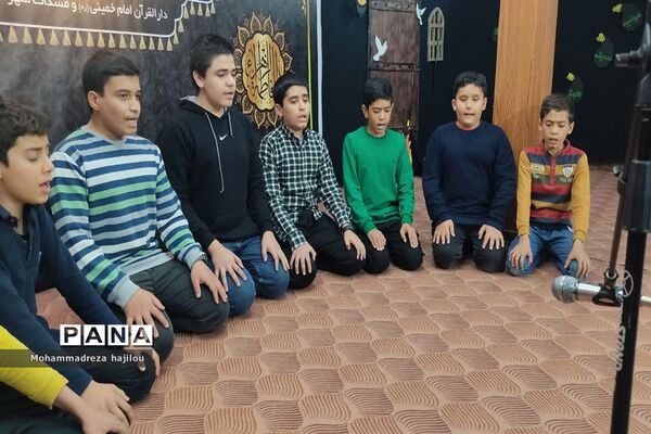 مراسم عزاداری هیات دانش‌آموزی «یاوران مهدی (عج)» شهرستان ساوه