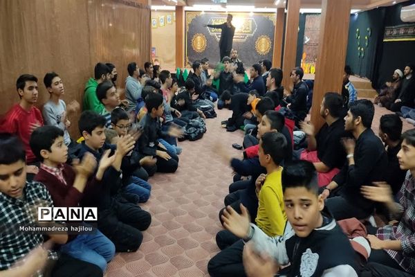 مراسم عزاداری هیات دانش‌آموزی «یاوران مهدی (عج)» شهرستان ساوه