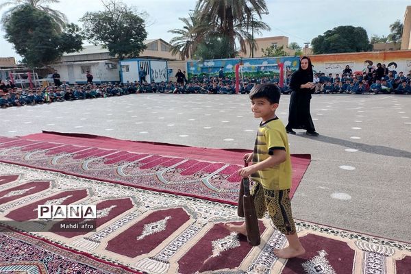اجرای ورزش زورخانه ای(طرح شهید طوقانی) در دبستان شهید نهایی ۲ بهبهان
