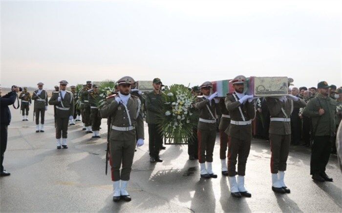 پیکر 4 شهیدگمنام مناطق عملیاتی جنوب وارد آذربایجان غربی شد