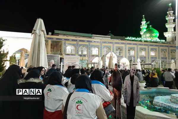 حضور اعضای جوانان فعال جمعیت هلال‌احمر استان خراسان شمالی  درکرمان