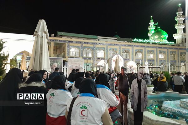حضور اعضای جوانان فعال جمعیت هلال‌احمر استان خراسان شمالی  درکرمان