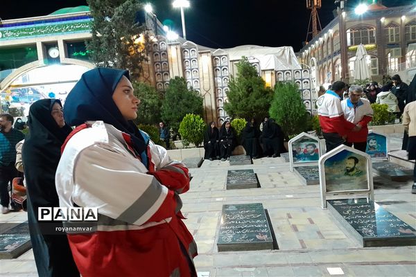 حضور اعضای جوانان فعال جمعیت هلال‌احمر استان خراسان شمالی  درکرمان