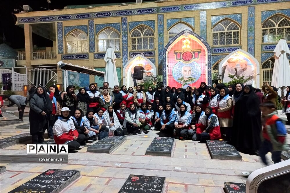 حضور اعضای جوانان فعال جمعیت هلال‌احمر استان خراسان شمالی  درکرمان