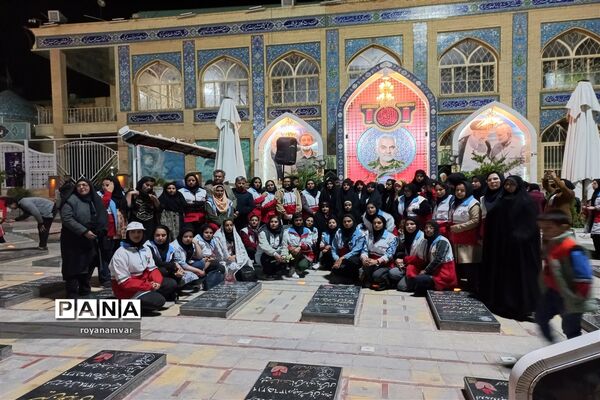 حضور اعضای جوانان فعال جمعیت هلال‌احمر استان خراسان شمالی  درکرمان