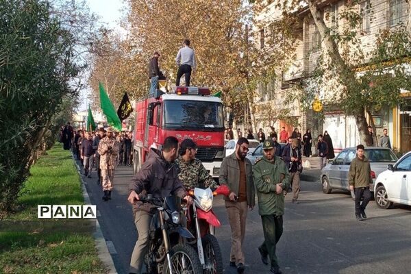تشییع پیکر مطهر شهید مدافع حرم در گیلان