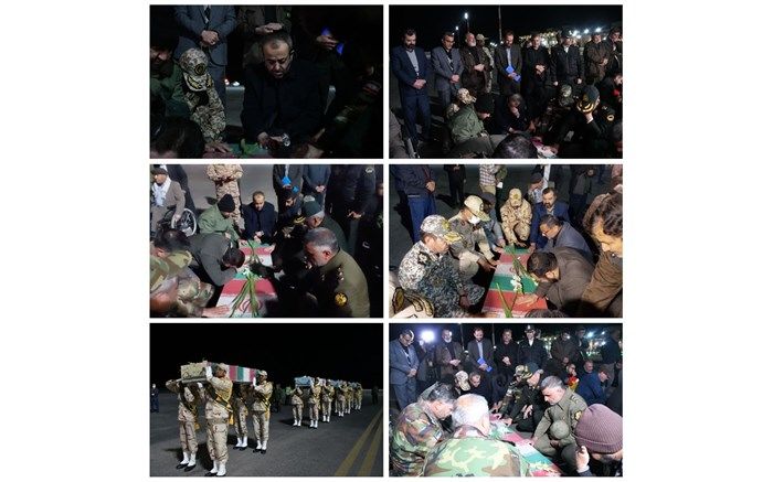 پیکر مطهر ۵ شهید گمنام وارد استان خراسان جنوبی شد