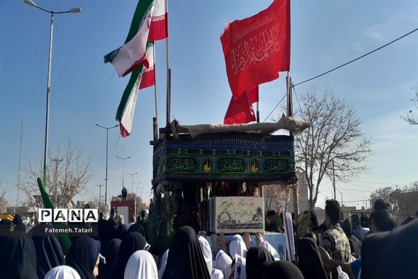 تشییع پیکر شهید گمنام  در شهرستان بام و صفی آباد
