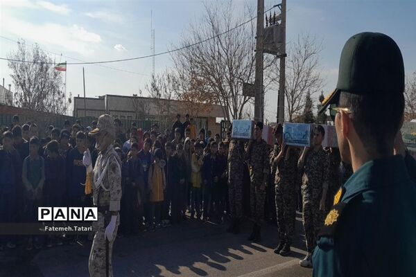 تشییع پیکر شهید گمنام  در شهرستان بام و صفی آباد