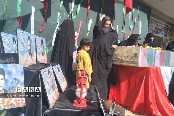 آیین استقبال از پیکر مطهر شهید گمنام دفاع مقدس در شهر صغاد