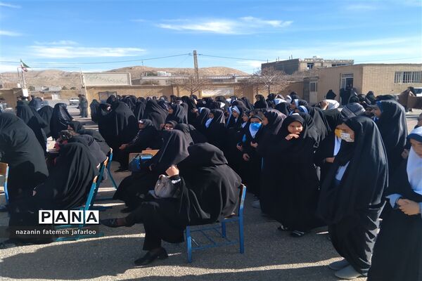 آیین استقبال از پیکر مطهر شهید گمنام دفاع مقدس در شهر صغاد