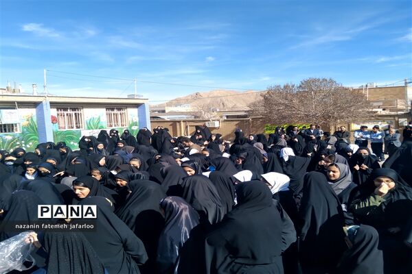 آیین استقبال از پیکر مطهر شهید گمنام دفاع مقدس در شهر صغاد