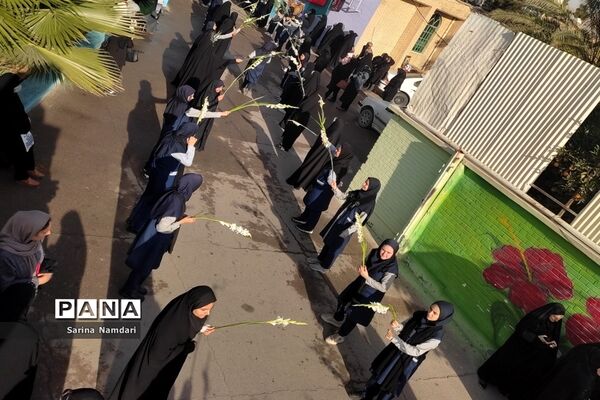 وداع با شهید گمنام در دبیرستان امام حسن عسکری2 ناحیه 3 شیراز