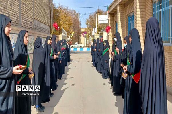 مراسم استقبال از شهید گمنام در شهرستان مروست
