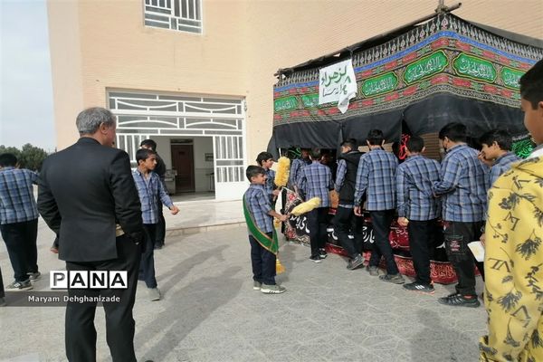 برپایی موکب به‌مناسبت شهادت حضرت فاطمه زهرا (س) در مهریز