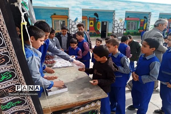 برپایی موکب به‌مناسبت شهادت حضرت فاطمه زهرا (س) در مهریز