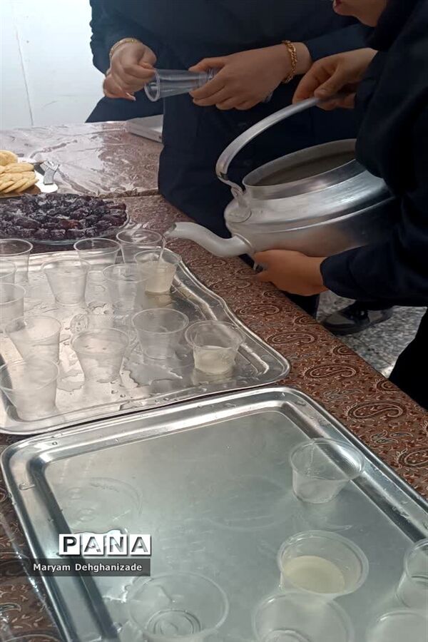 برپایی موکب به‌مناسبت شهادت حضرت فاطمه زهرا (س) در مهریز