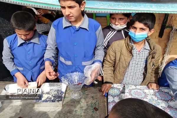 برپایی موکب به‌مناسبت شهادت حضرت فاطمه زهرا (س) در مهریز