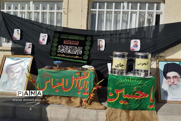 تشییع شهید گمنام در دبیرستان حضرت مریم شهرستان کاشمر