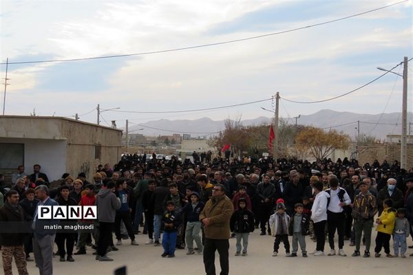 تشییع شهید گمنام در شهر درق