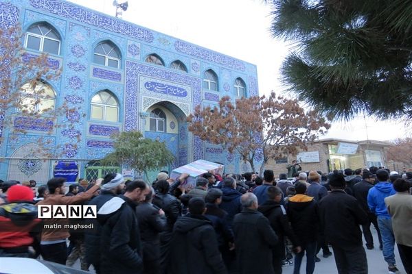 تشییع شهید گمنام در شهر درق