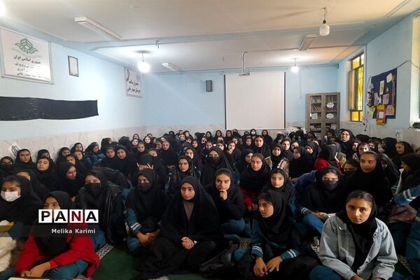مراسم سوگواری دهه دوم فاطمیه در مدارس کوهمره نودان