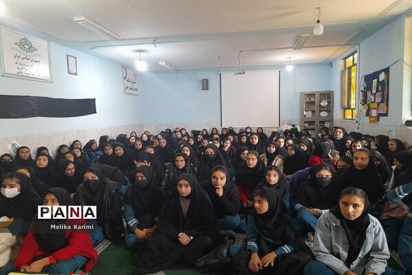 مراسم سوگواری دهه دوم فاطمیه در مدارس کوهمره نودان