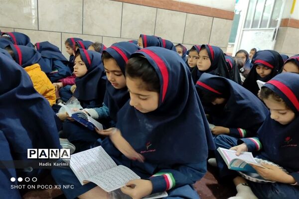 مراسم سوگواری دهه دوم فاطمیه در مدارس کوهمره نودان