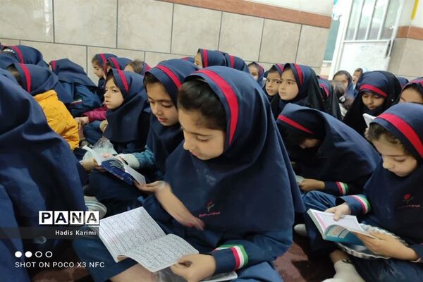 مراسم سوگواری دهه دوم فاطمیه در مدارس کوهمره نودان