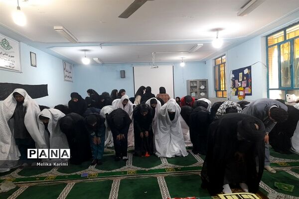 مراسم سوگواری دهه دوم فاطمیه در مدارس کوهمره نودان