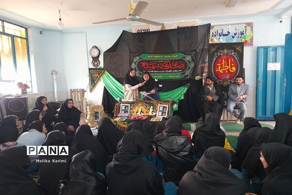 مراسم سوگواری دهه دوم فاطمیه در مدارس کوهمره نودان